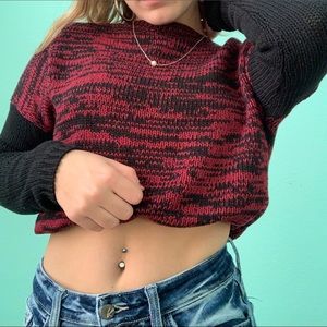 Red & Black Dkny Sweater